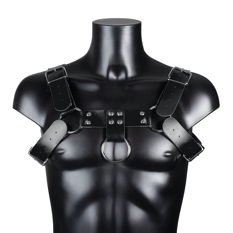 BDSMaster Harnais Simili Harnis Noir